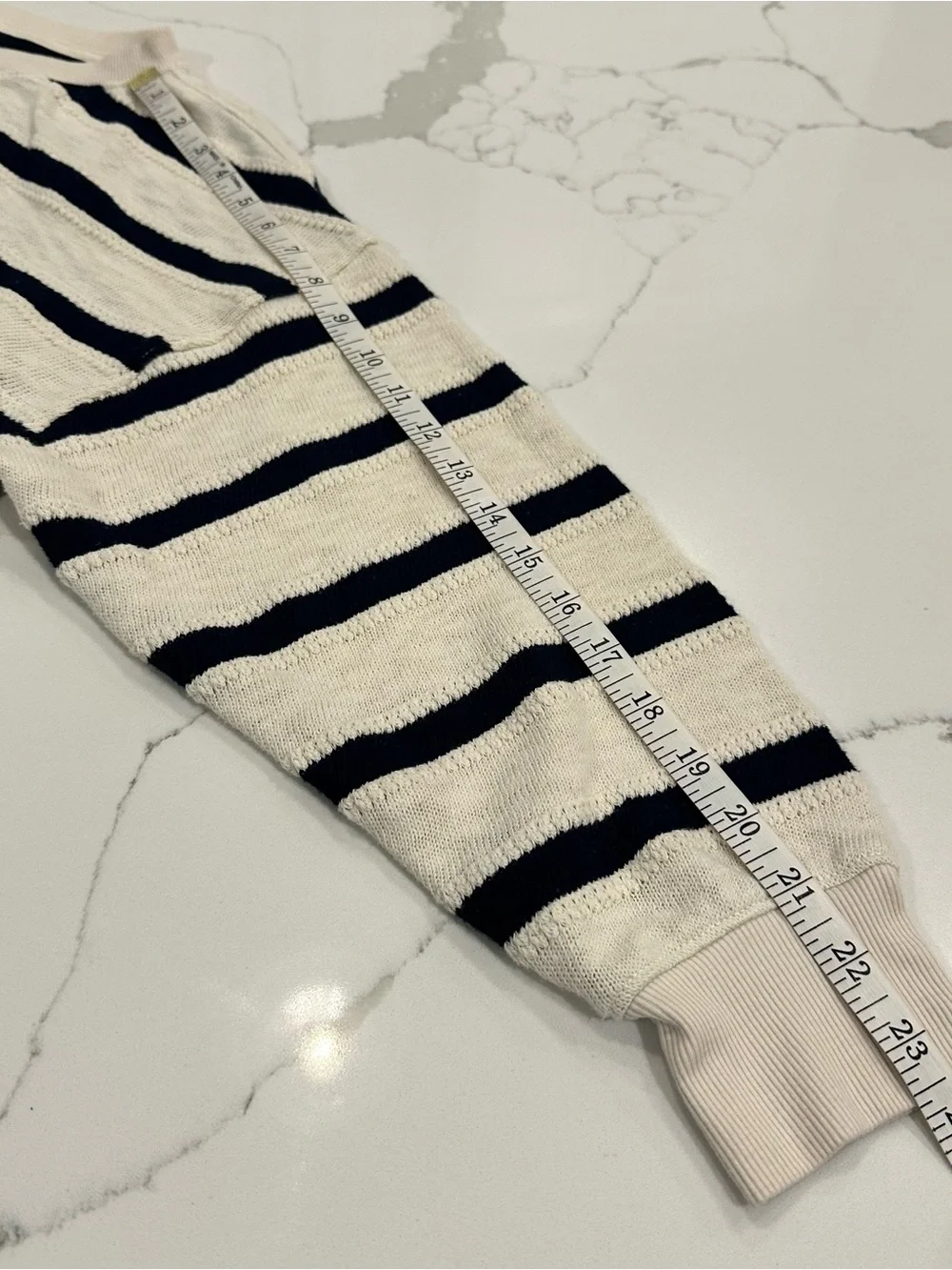 American Eagle Striped Off-the-Shoulder Long Sleeve Top Shorts Set M Loungewear